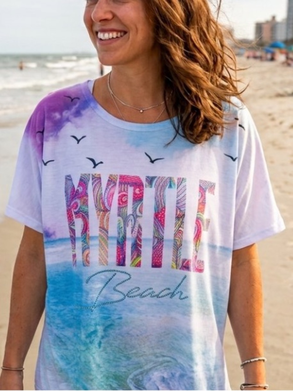 NWT Sweet Gisele New York Myrtle Beach top Sz L